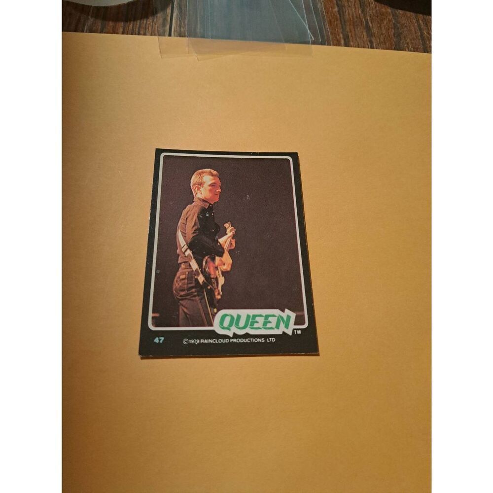Vintage 1979 Raincloud Productions Queen Trading Card #47 Rock Band Memorabilia